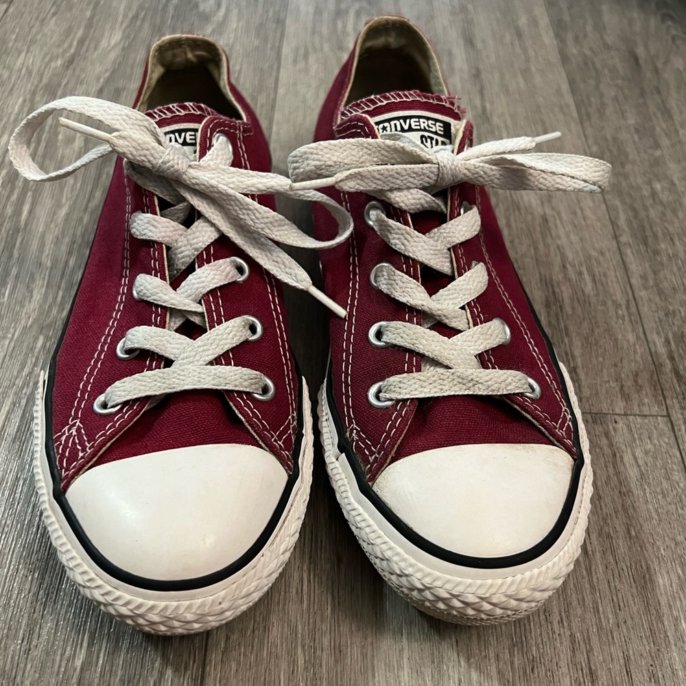 Burgundy Converse